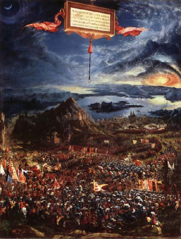 Albrecht Altdorfer Victory of Alexander over Darius,King of the Persians oil painting picture